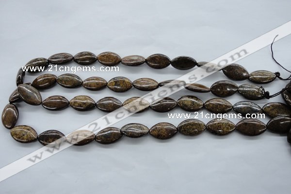CBZ305 15.5 inches 12*20mm marquise bronzite gemstone beads wholesale