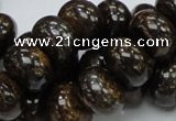 CBZ55 15.5 inches 10*15mm rondelle bronzite gemstone beads wholesale