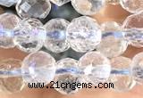 CCB1630 15 inches 6mm faceted teardrop crystal beads