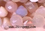 CCB1633 15 inches 6mm faceted teardrop moonstone beads