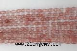 CCB801 15.5 inches 4*6mm rice cherry quartz gemstone beads wholesale