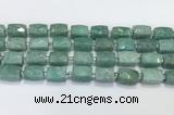 CCB891 11*15mm-12*16mm faceted cuboid Amazonite beads wholesale