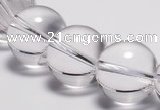 CCC32 15.5 inches 18mm round synthetic white crystal beads