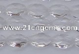 CCC513 15.5 inches 10*14mm faceted oval natural white crystal beads