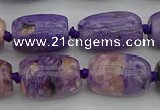 CCG113 15.5 inches 13*18mm drum charoite gemstone beads
