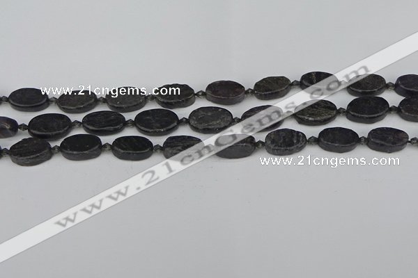CCG126 15.5 inches 8*12mm oval charoite gemstone beads