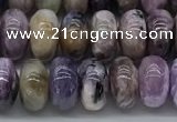 CCG136 15.5 inches 5*8mm rondelle natural charoite gemstone beads