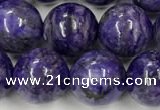 CCG312 15.5 inches 10mm round dyed charoite beads wholesale