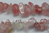 CCH237 34 inches 5*8mm cherry quartz chips beads wholesale