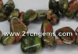 CCH323 15.5 inches 10*15mm unakite chips gemstone beads wholesale
