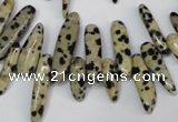 CCH344 15.5 inches 5*20mm dalmatian jasper chips beads wholesale