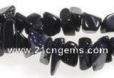 CCH41 35 inches blue sand stone chips gemstone beads wholesale