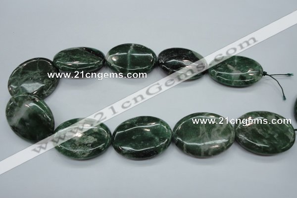 CCJ25 15.5 inches 30*40mm oval natural African jade beads wholesale