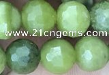 CCJ371 15.5 inches 8mm faceted round China jade beads wholesale