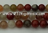 CCJ450 15.5 inches 4mm round colorful jasper beads wholesale