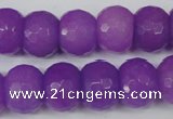 CCN168 15.5 inches 12*16mm faceted rondelle candy jade beads