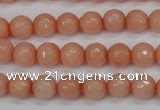 CCN1812 15 inches 8mm faceted round candy jade beads wholesale