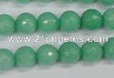 CCN1883 15 inches 10mm faceted round candy jade beads wholesale