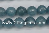 CCN1914 15 inches 12mm faceted round candy jade beads wholesale