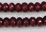 CCN1992 15 inches 8*12mm faceted rondelle candy jade beads wholesale