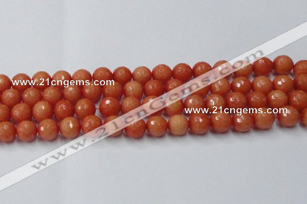 CCN2055 15 inches 14mm faceted round candy jade beads wholesale