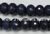 CCN2116 15.5 inches 10*14mm faceted rondelle candy jade beads