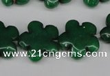 CCN2347 15.5 inches 20mm carved flower candy jade beads wholesale