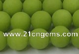CCN2409 15.5 inches 4mm round matte candy jade beads wholesale