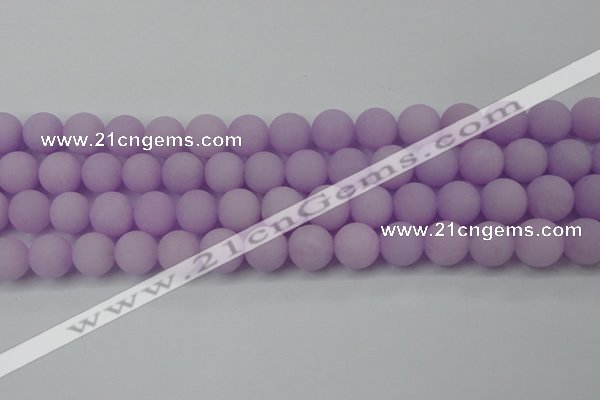 CCN2421 15.5 inches 6mm round matte candy jade beads wholesale