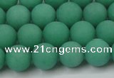 CCN2450 15.5 inches 8mm round matte candy jade beads wholesale