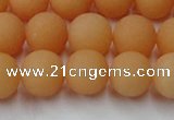 CCN2519 15.5 inches 12mm round matte candy jade beads wholesale