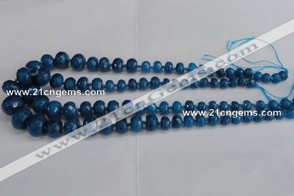CCN2761 15.5 inches 5*8mm - 12*16mm faceted rondelle candy jade beads
