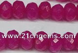 CCN2871 15.5 inches 5*8mm faceted rondelle candy jade beads