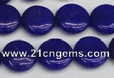 CCN3826 15.5 inches 14mm flat round candy jade beads wholesale