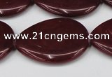 CCN3975 15.5 inches 30*40mm flat teardrop candy jade beads