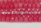 CCN4156 15.5 inches 5*8mm faceted rondelle candy jade beads