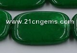 CCN4212 15.5 inches 30*40mm rectangle candy jade beads wholesale