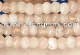 CCN5103 15 inches 3*4mm faceted rondelle candy jade beads