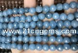 CCN5659 15 inches 8mm faceted round candy jade beads