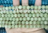 CCN5669 15 inches 8mm faceted round candy jade beads