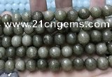 CCN5773 15 inches 10mm faceted round candy jade beads