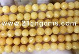 CCN6344 6mm, 8mm, 10mm, 12mm & 14mm faceted round candy jade beads