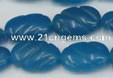 CCN684 15.5 inches 15*23mm carved oval candy jade beads wholesale