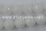 CCN785 15.5 inches 8mm faceted round candy jade beads wholesale