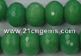 CCN950 15.5 inches 14*18mm faceted rondelle candy jade beads