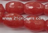 CCN960 15.5 inches 18*25mm faceted drum candy jade beads