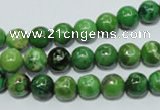 CCO302 15.5 inches 8mm round dyed chrysotine beads wholesale