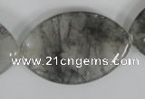 CCQ405 15.5 inches 25*40mm marquise cloudy quartz beads wholesale