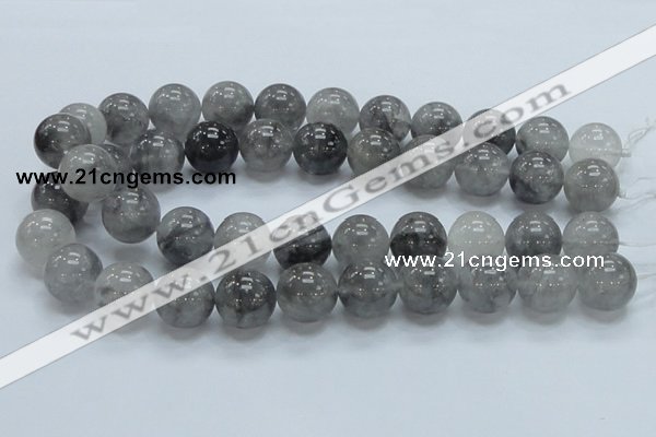 CCQ55 15.5 inches 18mm round cloudy quartz beads wholesale