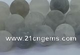 CCQ563 15.5 inches 10mm round matte cloudy quartz beads wholesale